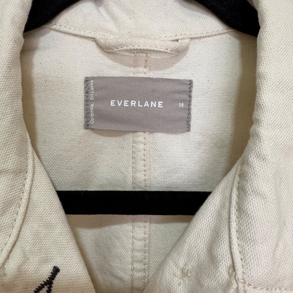 Everlane The Denim Chore Jacket Button in Beige color size M - Picture 5 of 10